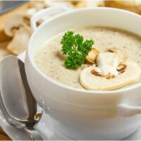 Crema de champiñones